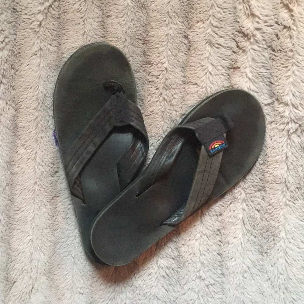Rainbow Flip Flops